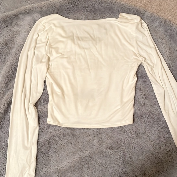 Wasabi & Mint White Cutout Long Sleeve - Picture 4 of 5